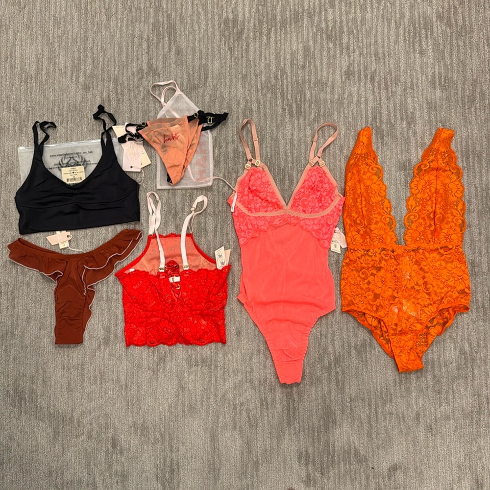We Are HAH * Free People NWT Lingerie Bundle Size XSmall